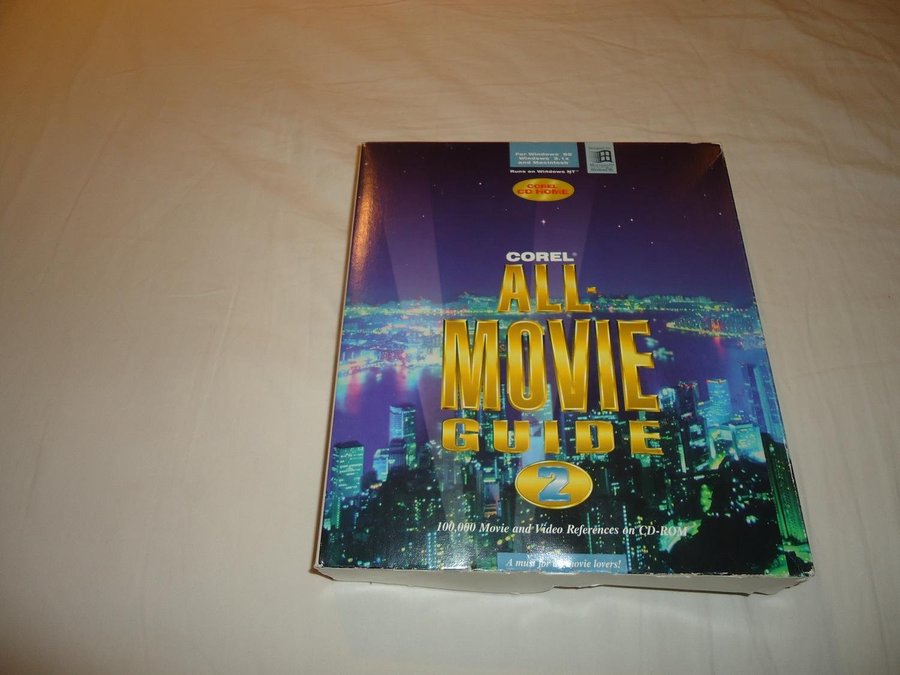 Corel All Movie Guide 2 PC  Macintosh CD ROM film guide program Engelsk