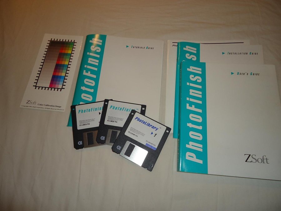 Photo Finish version 2 disketter programvara för Windows 3 or later