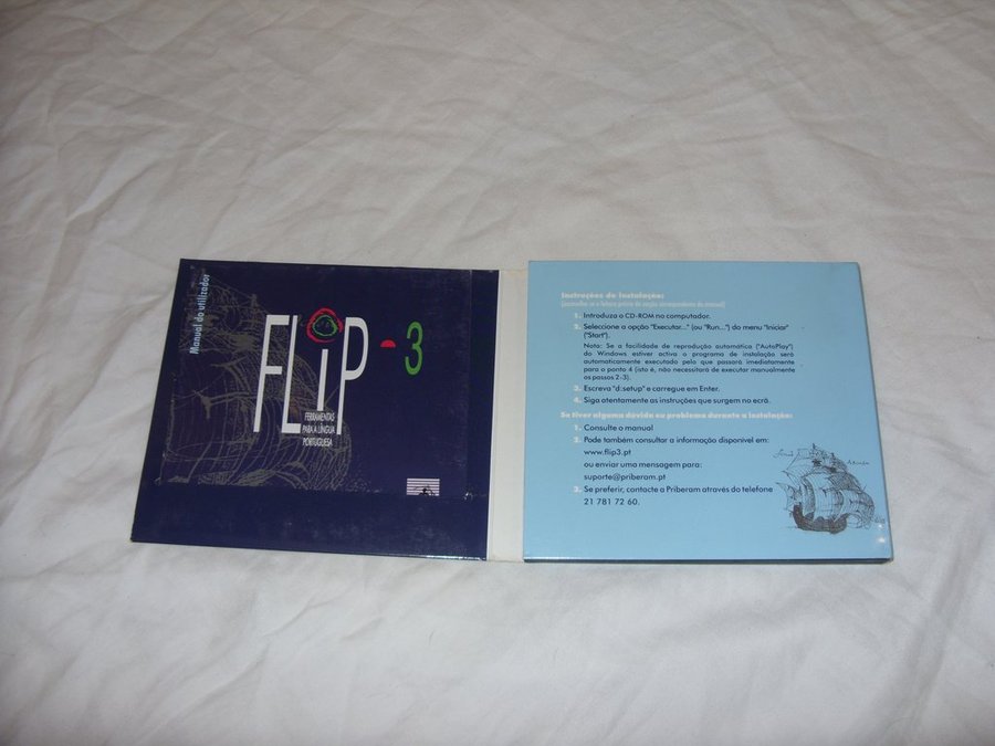 Flip version 3 Priberam Ordlexicon program Portugisiska PC Windows CD ROM