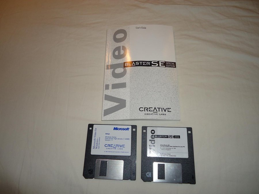 Creative Blaster SE Special Edition 2 st disketter Engelsk programvara år 1993