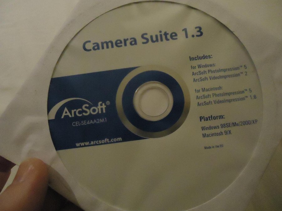 Camera Suite 13 ArcSoft program PC  Macintosh CD ROM Mac OS 9 X Windows 98/XP