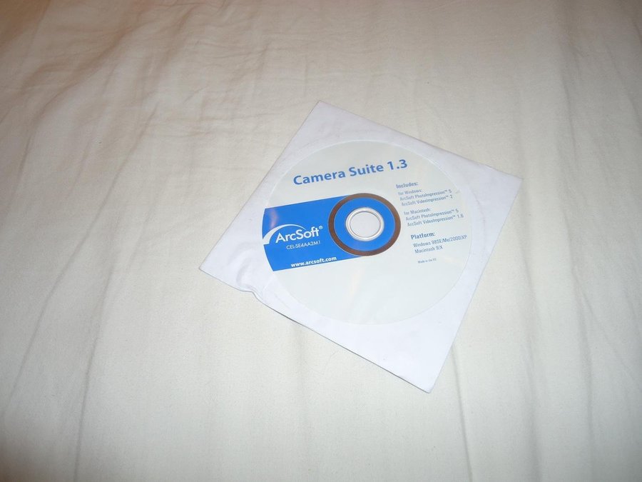 Camera Suite 13 ArcSoft program PC  Macintosh CD ROM Mac OS 9 X Windows 98/XP