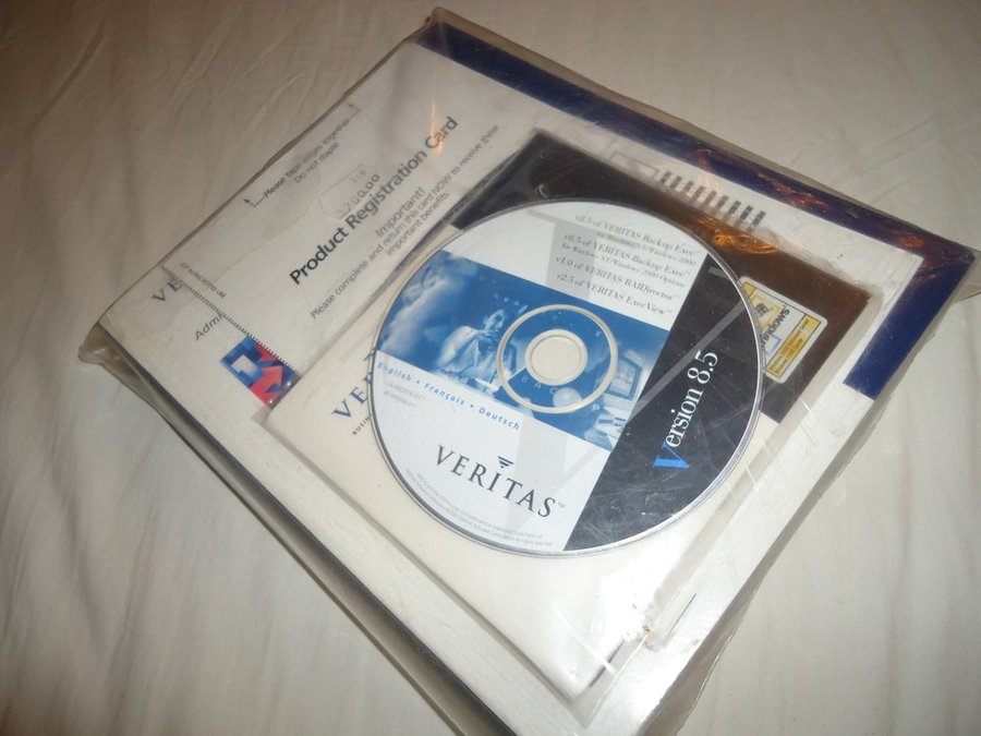 Veritas Backup Executive version 85 Engelsk säkerhetskopiering Windows 2000/NT