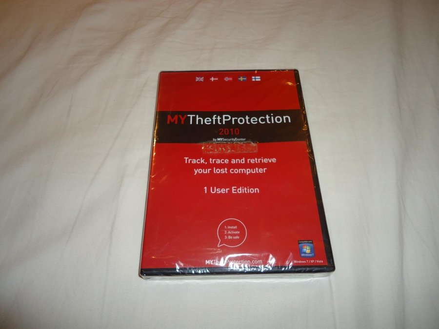 MySecurityCenter MY THEFT PROTECTION 2010 PC CD ROM Windows 7/XP/Vista Ny!