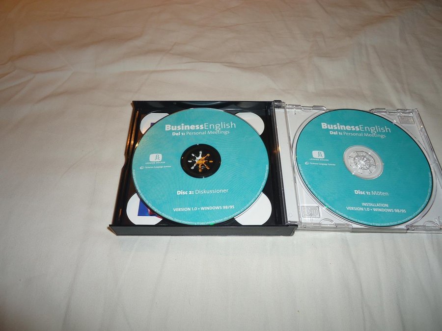 Levande Böcker Business English 3 st PC CD ROM språk skivor för Windows 95/98