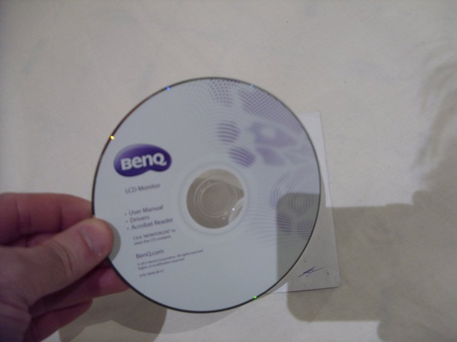 BENQ LCD Monitor User Manual Drivers Acrobat Reader PC CD ROM 2013