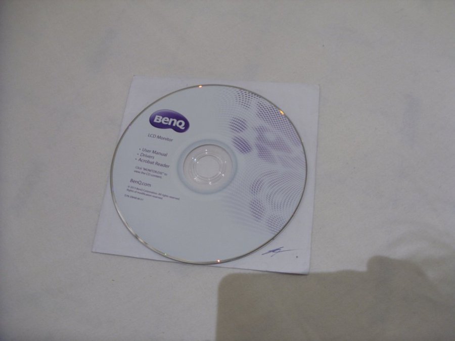 BENQ LCD Monitor User Manual Drivers Acrobat Reader PC CD ROM 2013