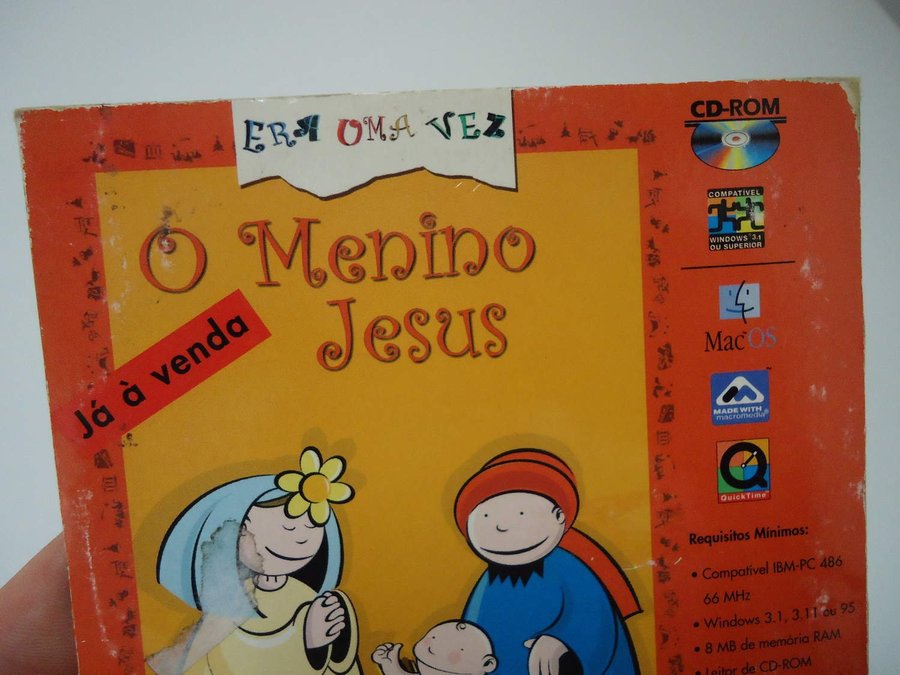 O Menino Jesus PC CD ROM barn Portugal demo version religion multimedia 1997