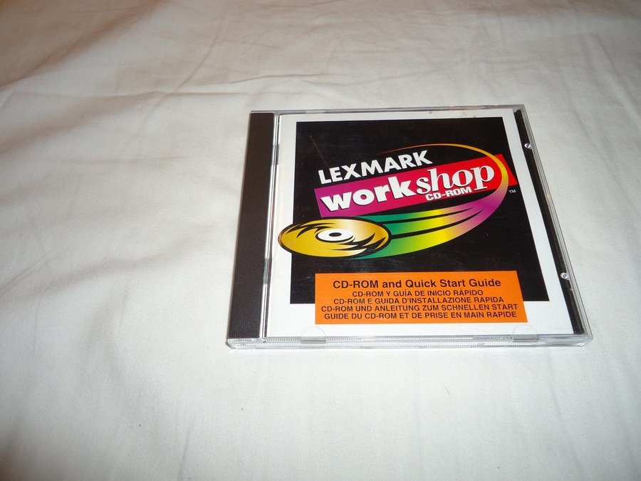 Lexmark Workshop CD ROM Inbjudningskort etiketter T shirt design comic creator