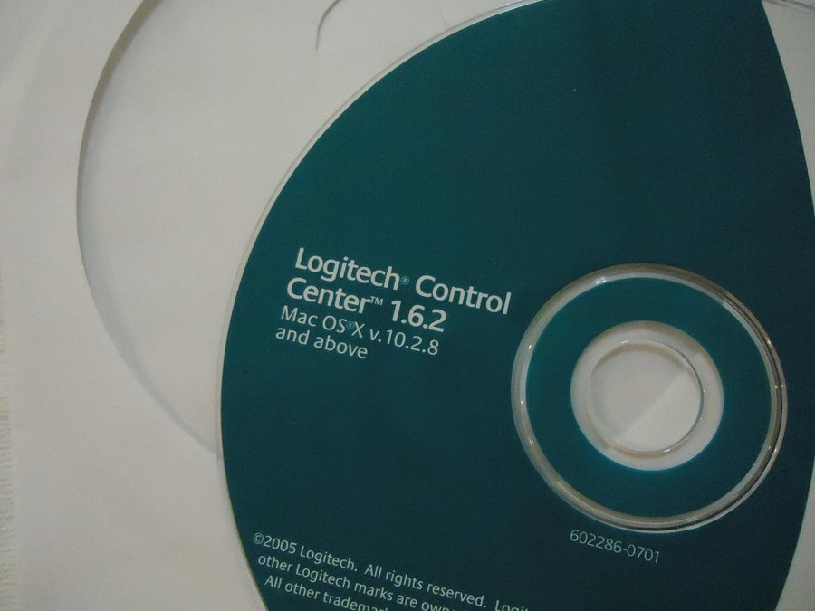 Logitech Control Center 162 Macintosh CD ROM programvara drivrutiner dator mus