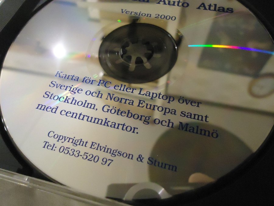 Universal Auto Atlas 2000 PC CD ROM kartor Sverige och Norden Elvingson  Sturm