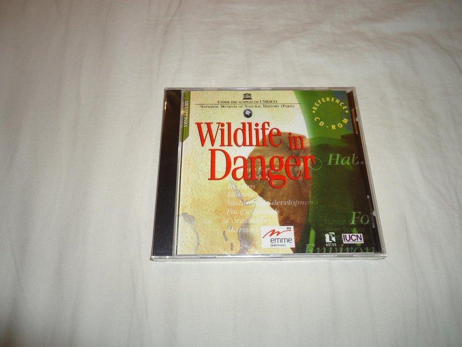 Wildlife in Danger UNESCO Multimedia PC  Macintosh ROM ny inplastad Engelsk Mac