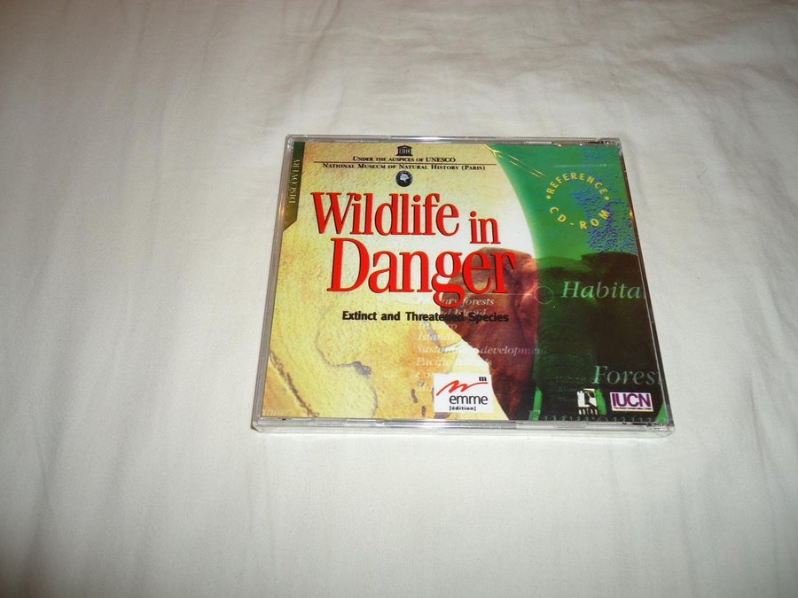 Wildlife in Danger UNESCO Multimedia PC  Macintosh ROM ny inplastad Engelsk Mac