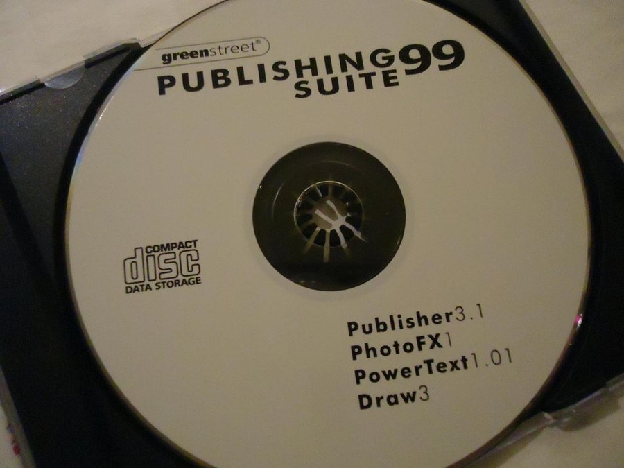 Publishing Suite 99 PC CD ROM Engelsk Publisher PhotoFX PowerText Draw