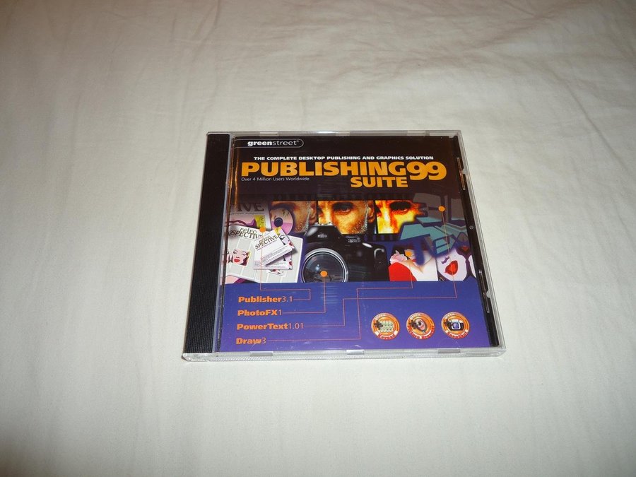 Publishing Suite 99 PC CD ROM Engelsk Publisher PhotoFX PowerText Draw