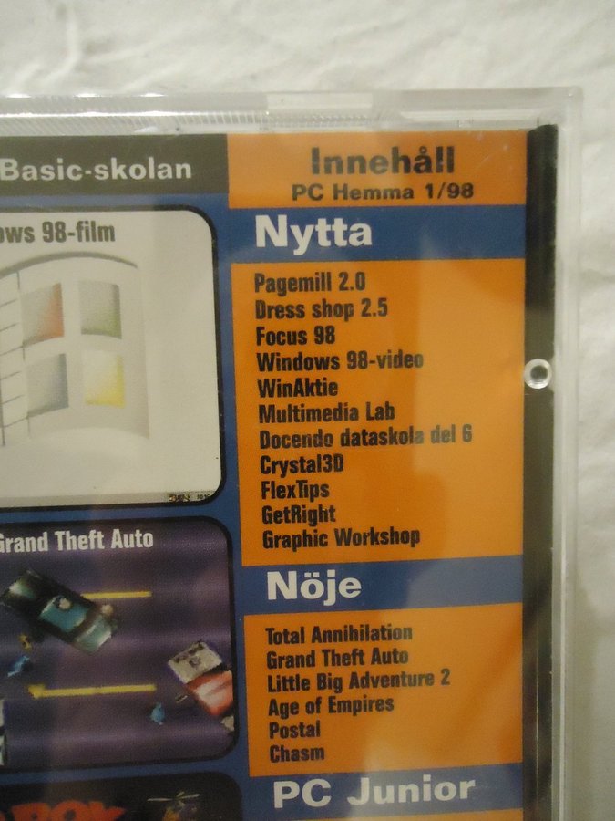 PC Hemma nummer 1 år 1998 program nöje spel Shareware Windows CD ROM