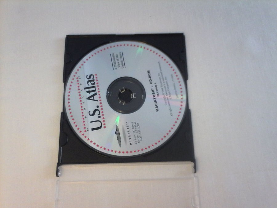 US Atlas Mac CD ROM Multimedia från 1994