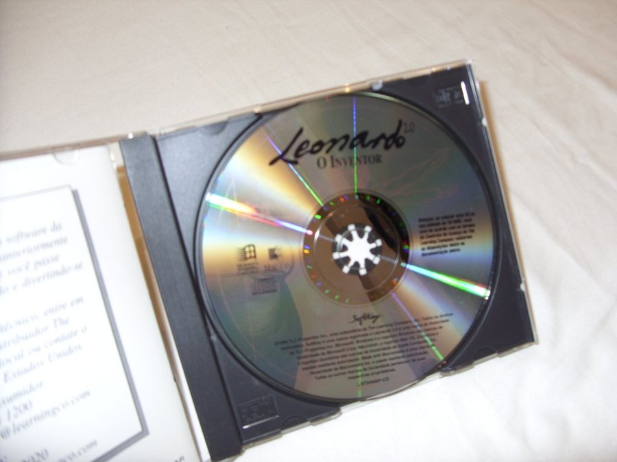 Leornardo da Vinci The Inventor PC och Mac CD ROM Multimedia Portugal utgåva