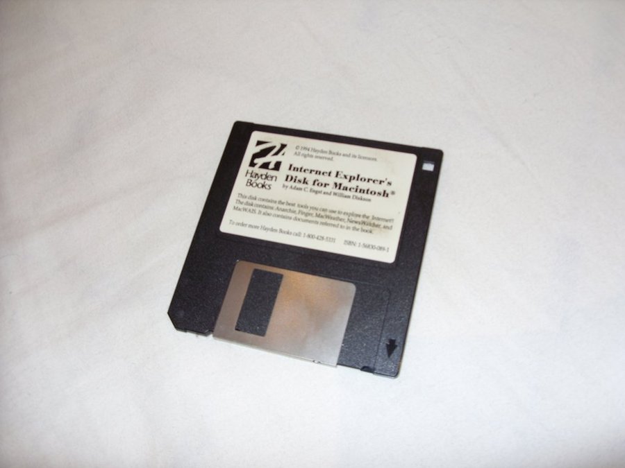 Internet Explorers Disk for Macintosh Hayden Books 1994 Vintage programvara