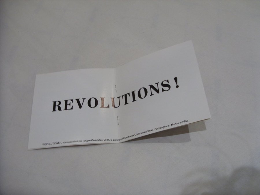 Revolutions! 14 Juillet 1989 Paris France Apple CD ROM Vintage cnit Frankrike