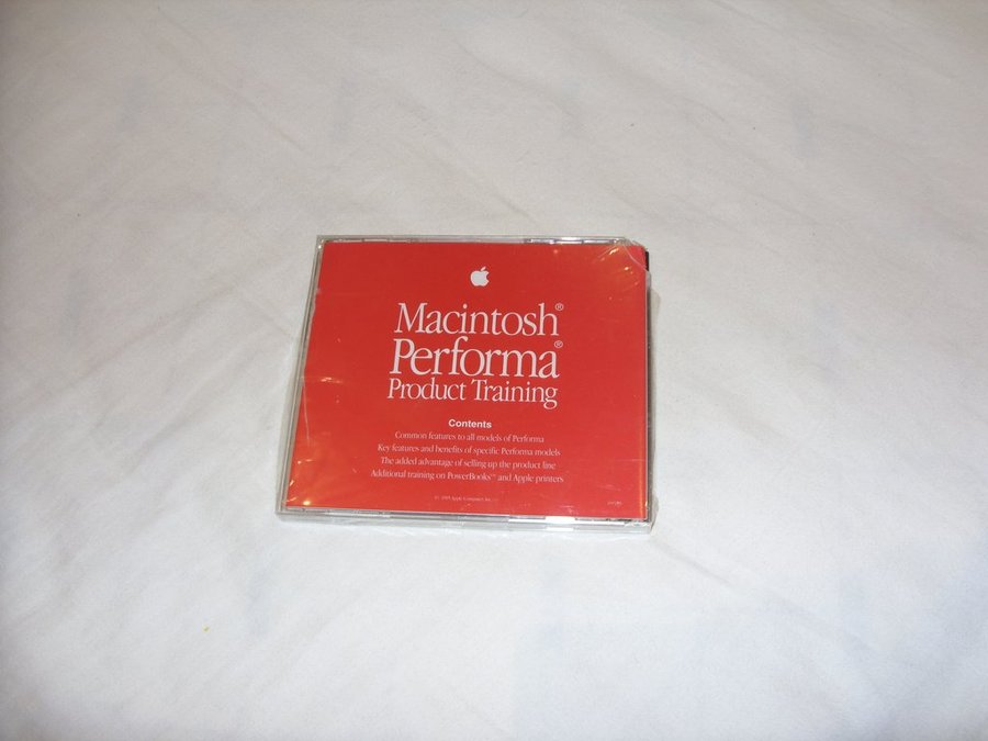 Macintosh Performa Product Training Reseller CD ROM Apple 1995