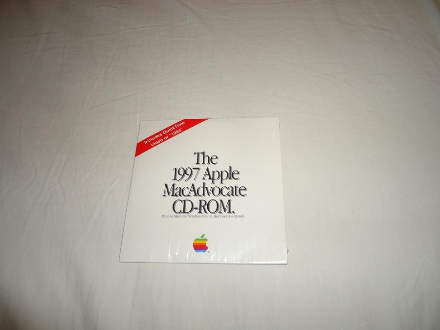 The 1997 Apple MacAdvocate CD ROM 1984 Advert Video Included Ny och inplastad!