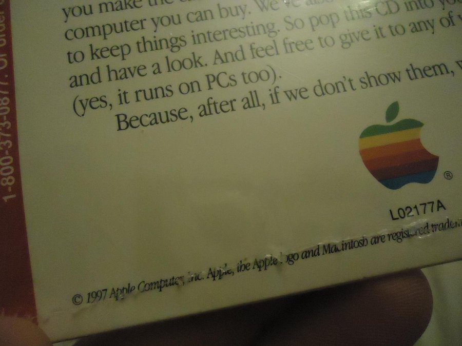 The 1997 Apple MacAdvocate CD ROM 1984 Advert Video Included Ny och inplastad!