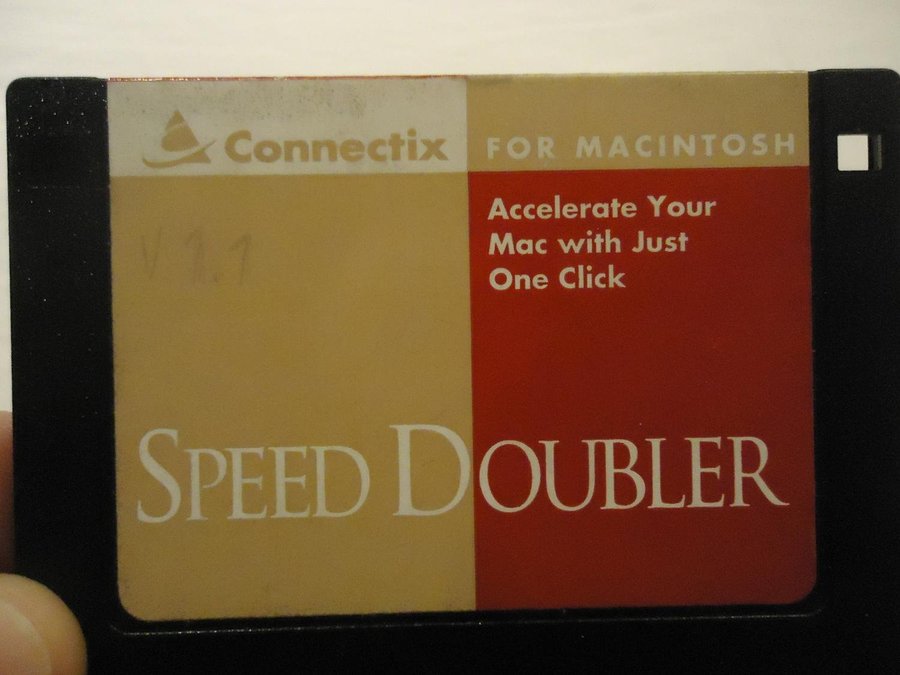 Connectix Speed Doubler Macintosh version 11 diskett Apple Mac OS 70 - 755