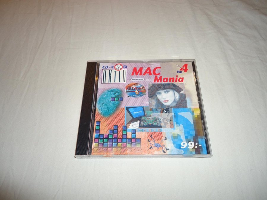 Mac Mania CD ROM Arkiv No 4 Svenskt utgåva Apple Macintosh Mac