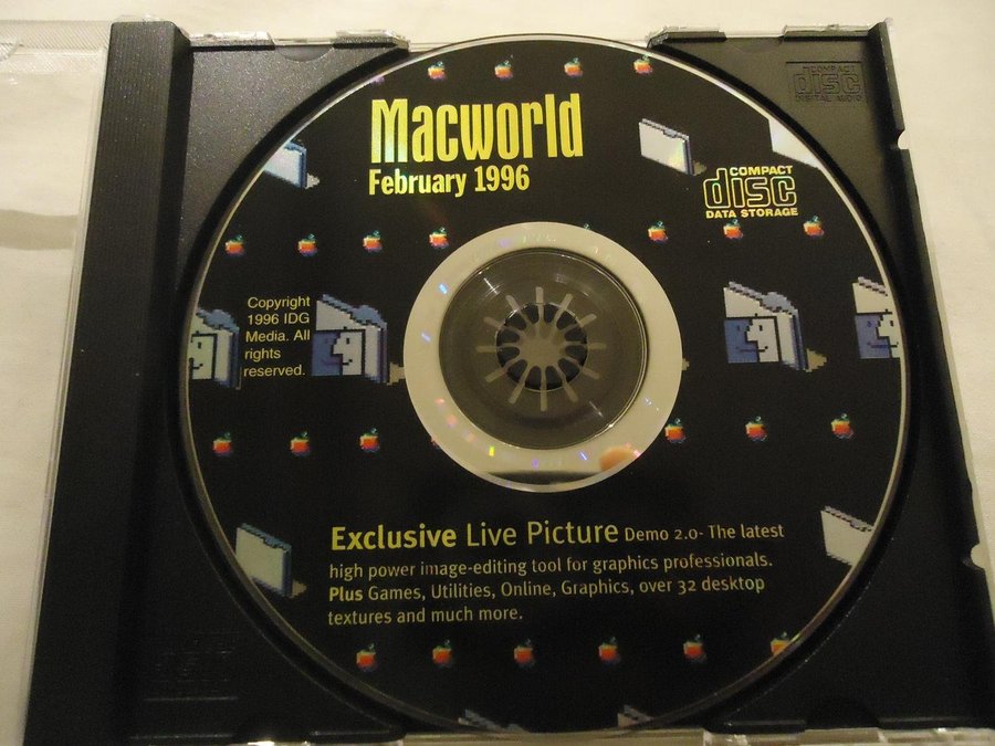 MacWorld February 1996 Macintosh CD ROM Engelsk utgåva