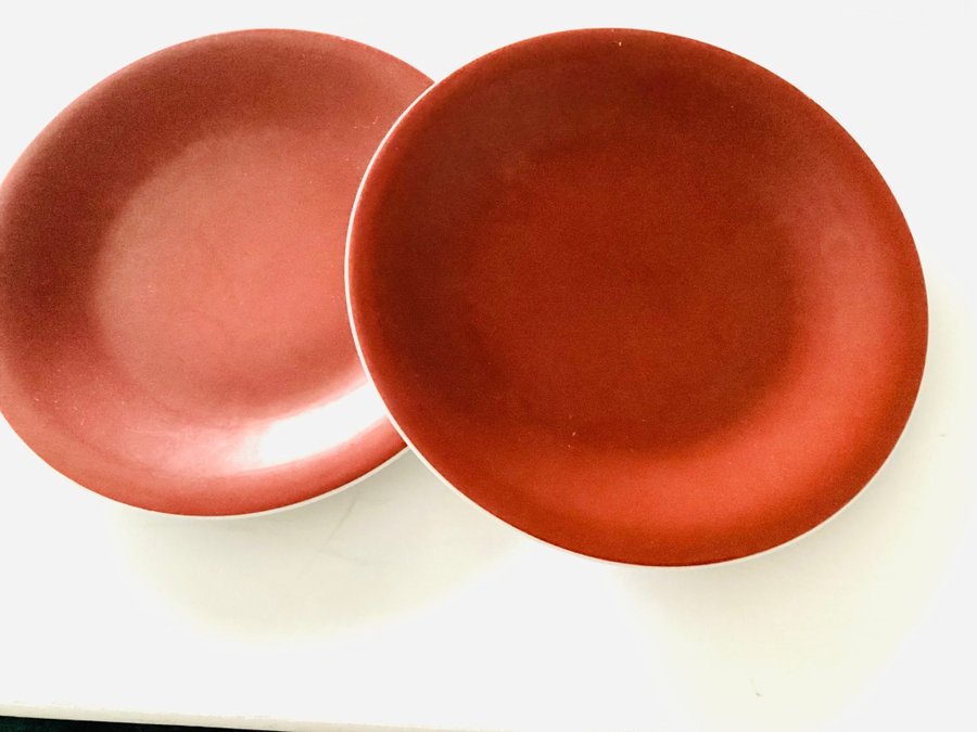 2 Vintage 1950 Georges Boyer Limoges Frankrike tallrikarhårt porslin sällsynt