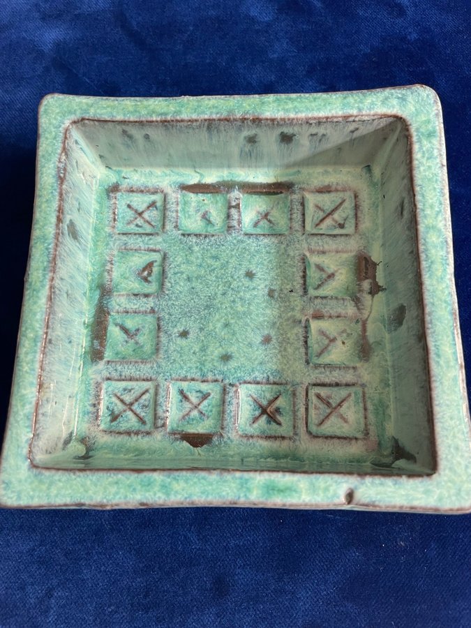 Turkos vintage skål keramik JIE 877