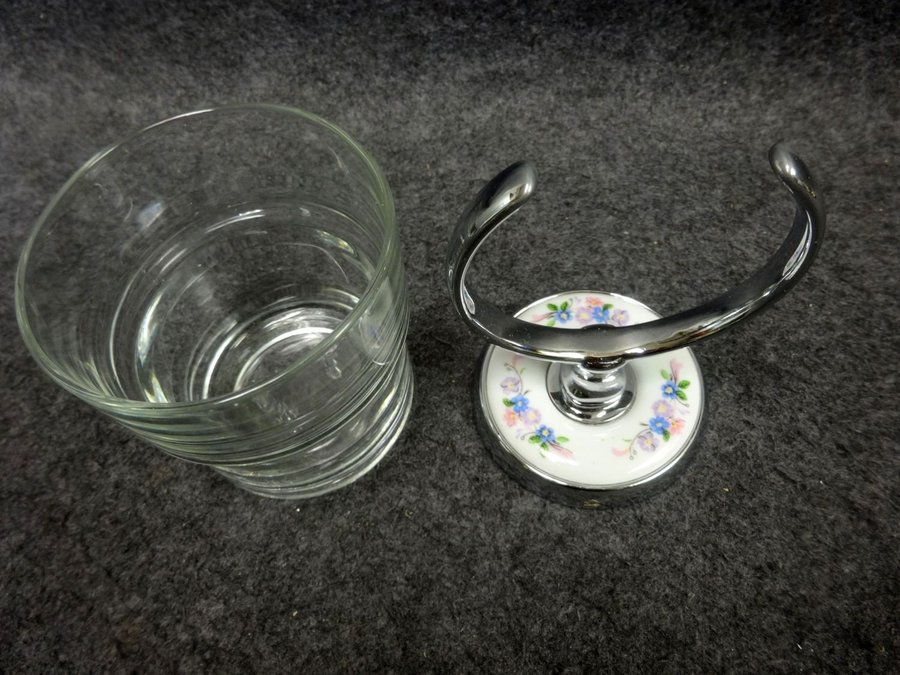 SMEDBO Sweden glashållare med glas retro/vintage