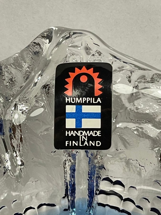 Pertti Santalahti Humppila handmade in Finland skål i glas