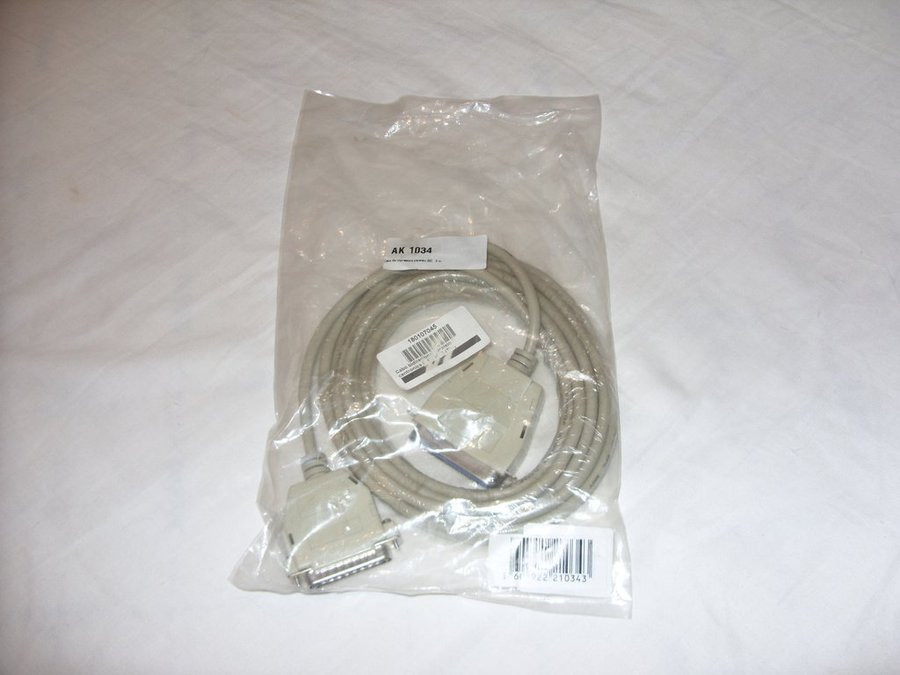 Centronics AK 1034 Bi-Directional parallel printer cable 5 meter ny! new!