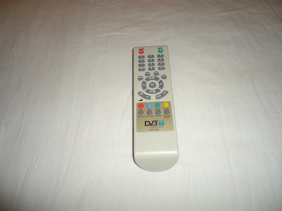 DVB T Terrestrial digital TV Box fjärrkontroll modell RMT-500A