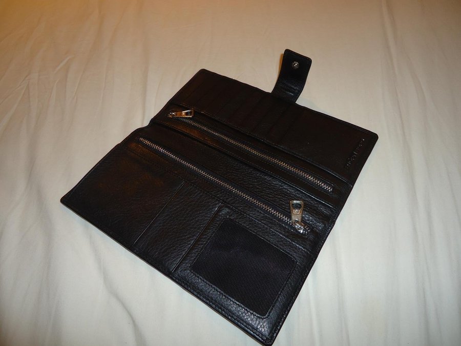 Björn Borg rese plånbok LKAB utgåva läder 9 st kort fack 22 x 11 cm
