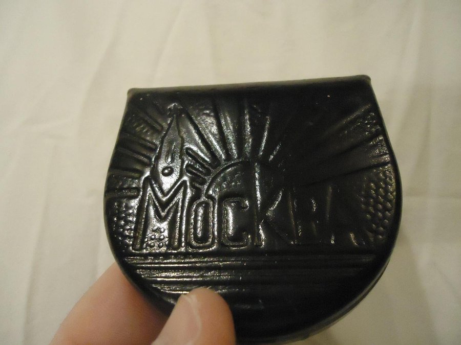 Portmonnä Vintage Moskva Ryssland Mockba svart läder coin purse wallet