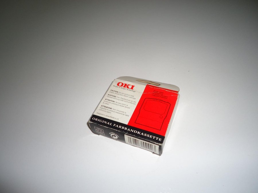 OKI Microline 520/521 for 9 Pin Printers Black Svart Ribbon Cartridge