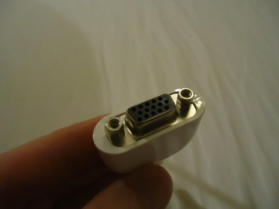 Apple DVI hane till VGA hona adapter ny och oanvänd kabel