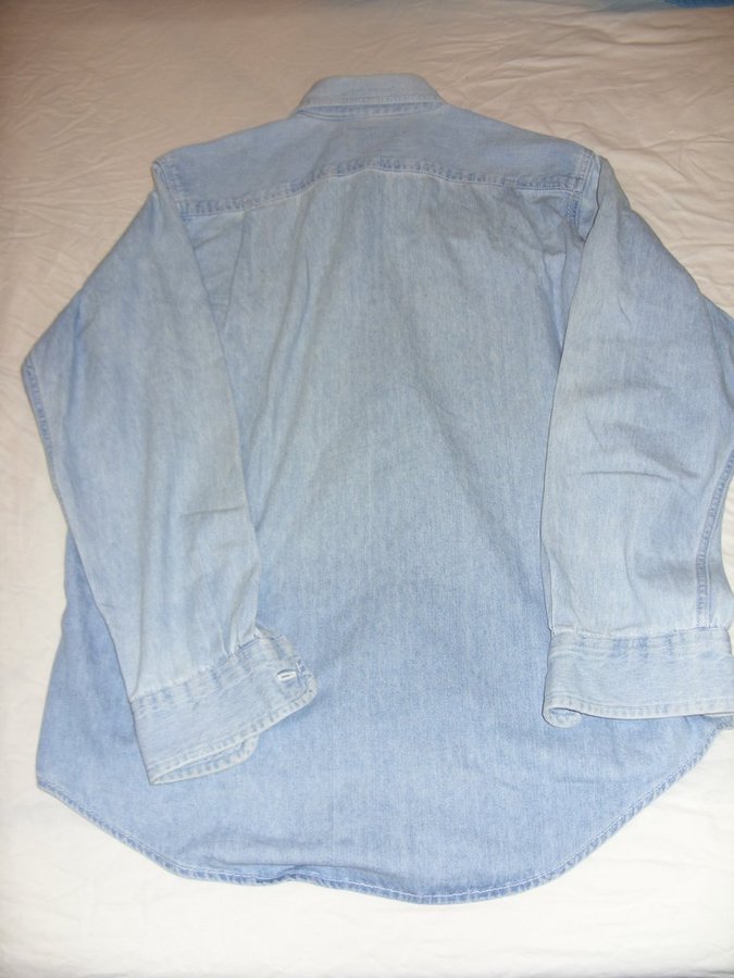 Apple Computer Jeans Skjorta size M sällsynt Steven Jobs Macintosh USA datorer