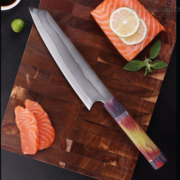 Japansk stil Kiritsuke kniv 440C stål kockkniv köksknivar Gyuto - A0464-S