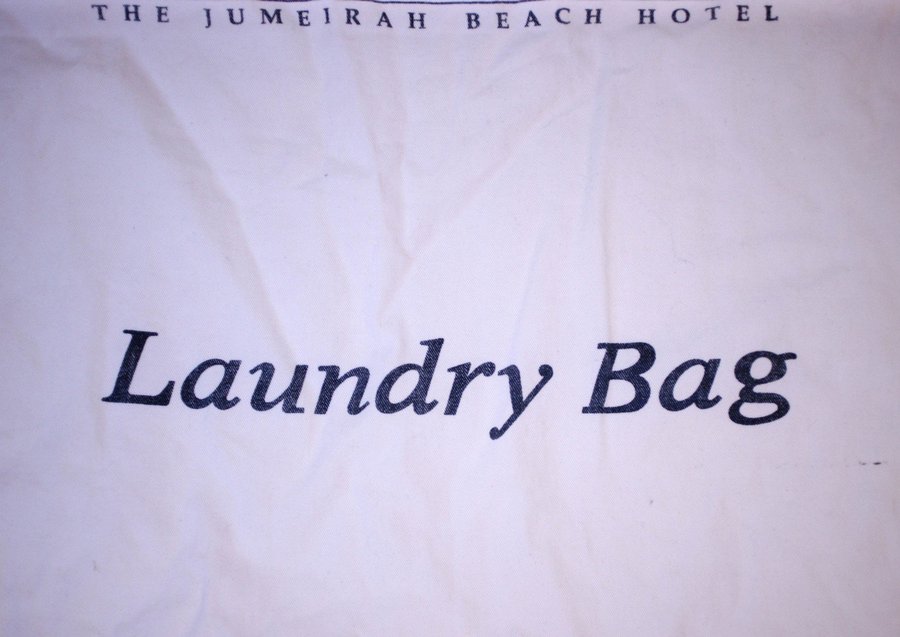 Jumeirah Beach Hotel Laundry bag circa 1999-vintage and rare (Weight: 196g)