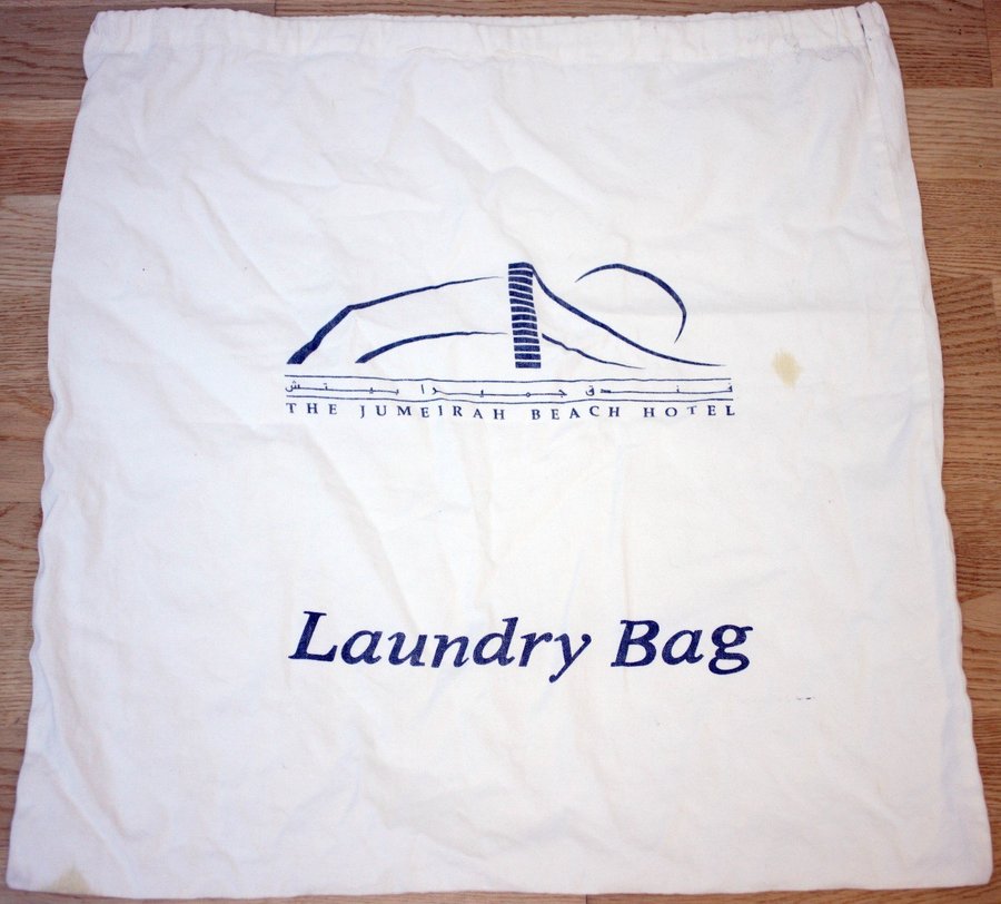 Jumeirah Beach Hotel Laundry bag circa 1999-vintage and rare (Weight: 196g)