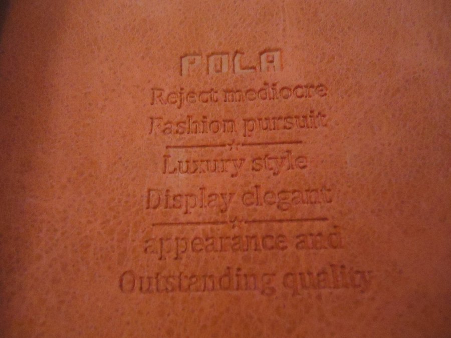 Pola mobilfodral läder väska röd färg mynt och kort fack