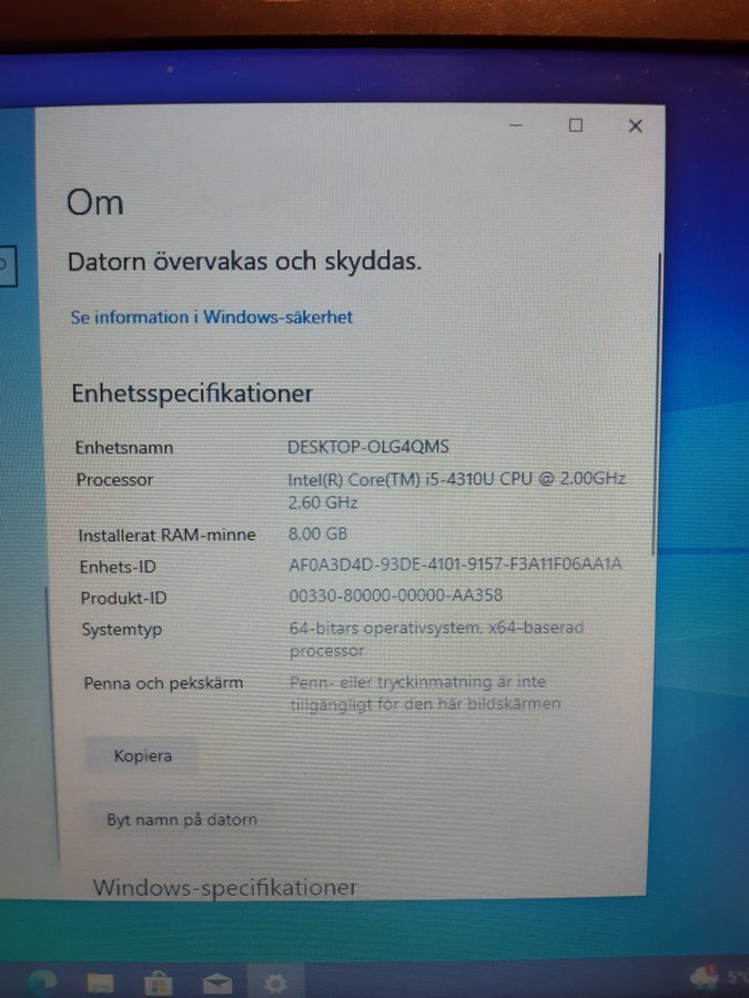 Dell latitude E7240 i5-4310U 20Ghz 128Gb SSD 16Gb RAM