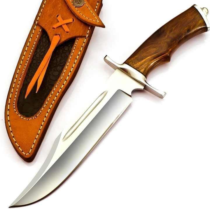 Handmade D2 steel hunting knife with rose wood handle viking knife outdoor