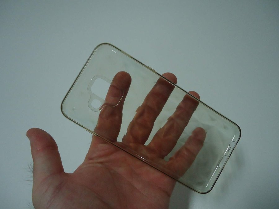 Mobil telefon skal med diamant mönster 15 x 7 cm okänt märke Transparent plast