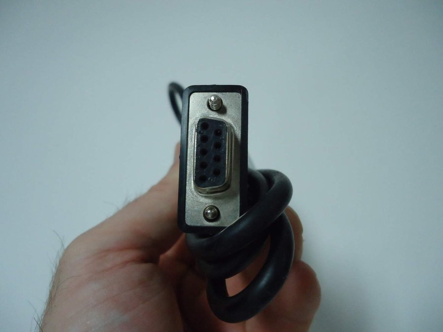Samsung data link cable modell PCB093LBE 9 pin DB9 seriell svart färg