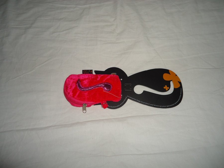 Animob Katt design mobil telefon elektronik väska  fodral cat phone bag röd